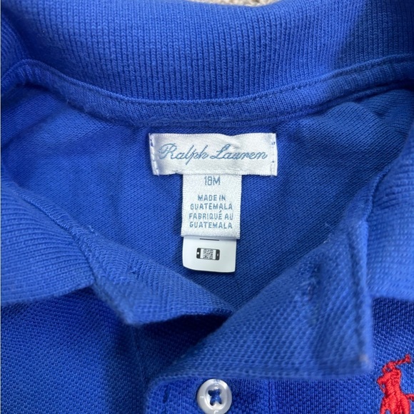 Ralph Lauren Paint Splatter Romper Toddler Boy Baby Boy 18 Months Preppy Collar - Picture 5 of 8